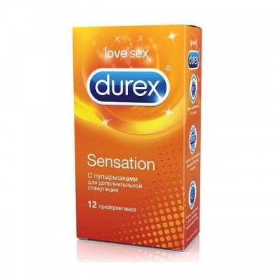 Презервативы Durex №12 Sensation с пупырышками