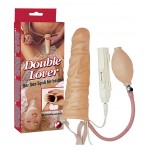 Фаллоимитатор полый с вибрацией Double Lover